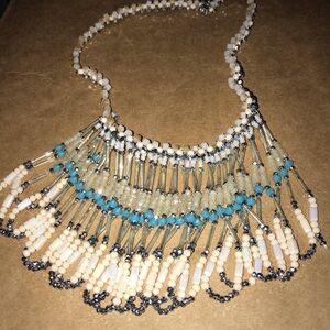 RUSH by Denis & Charles Fringe Beaded Necklace